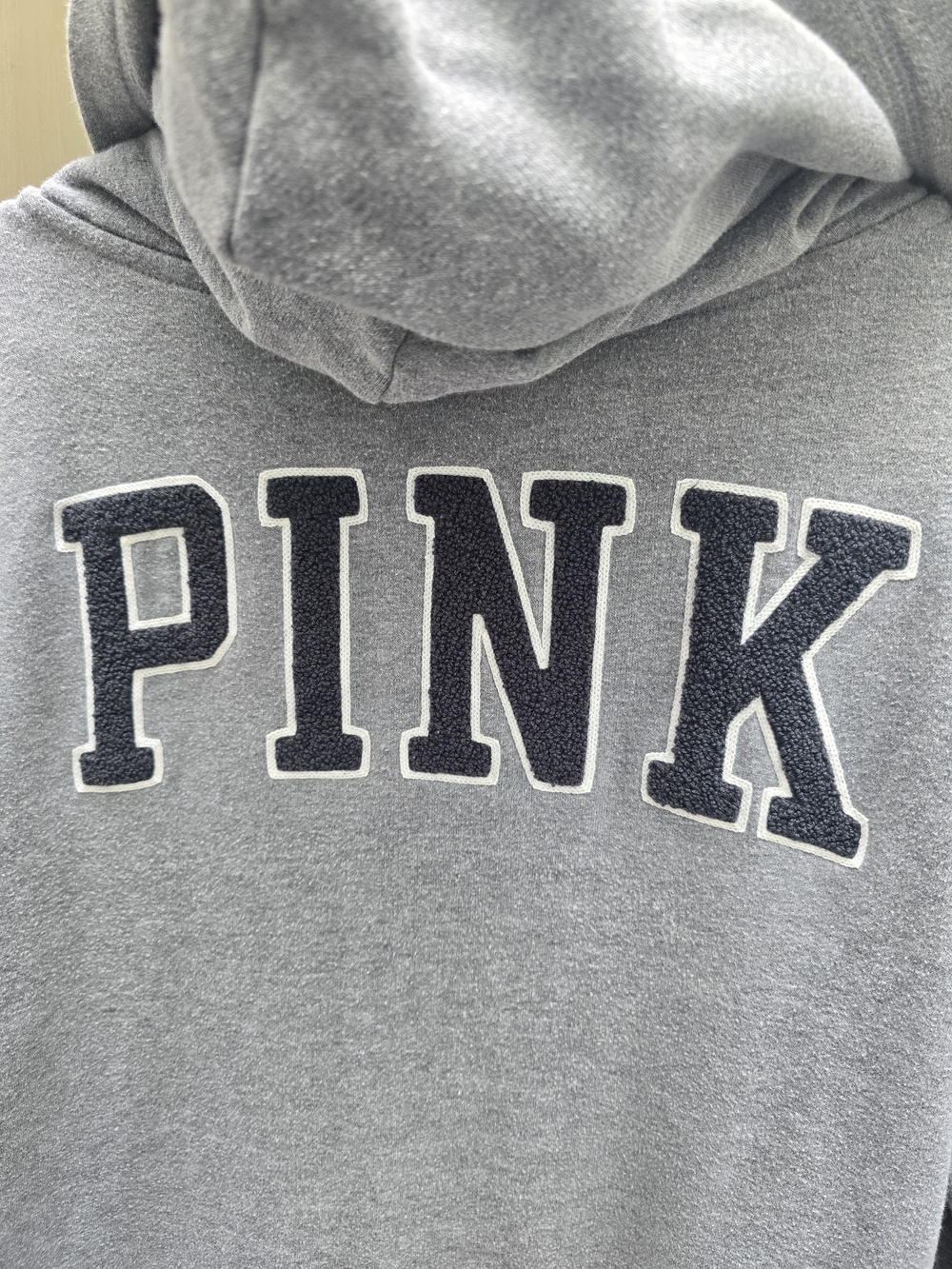 Victoria's Secret PINK Gray Zip-Up Hoodie - Picture 3 of 5
